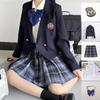 High School Girl School Sailor JK High School High School 5 Piece Ribbon Check School Matching Graduation Halloween Cosplay [cnstone] Uniform,