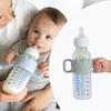 1 Stück Silikon-Babyflaschengriffe, Niedlicher Kaninchen-Schmaler Strohhalm-Flaschenhalter, Leicht zu Greifender Babyflaschenhalter