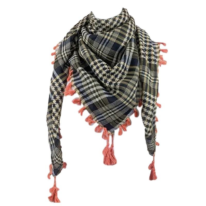 

Шарф-обертка Keffiyeh Tacticals Desert Wrap Shemagh Head Neck Arab Scarf Unisex Arab Shemagh Keffiyeh Palestine Scarf жёлтый