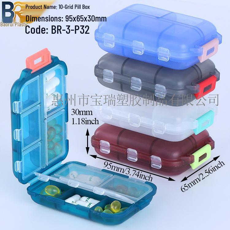 7-Day Round Petal Pill Box: Compact 7-Grid Medicine Organizer for Travel