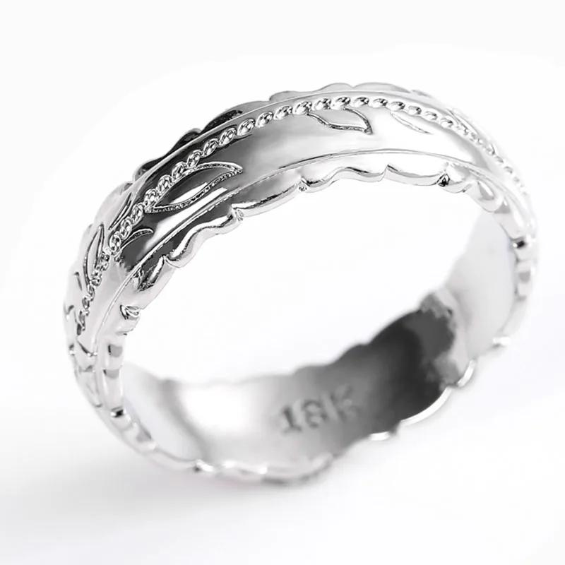Ofertas Classic 3 Colors Gold Plating Color Engraving Pattern Metal Female Copper Ring for Women Party Accessories