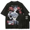 Anime Sci-Fi cu Mecha Pasionat Tengen Toppa Gurren-Lagann Imprimeu Periferice Tricou Supradimensionat Bărbați Femei Bumbac Spălat Retro Tricouri
