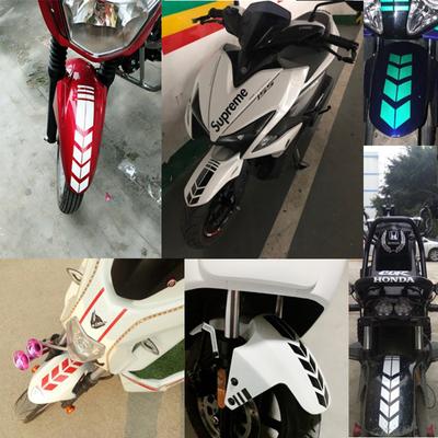 Universal Motorrad Reflektierende Aufkleber Auto Motorrad Roller Pfeil Streifen Kotflügel Aufkleber Wasserdicht Warnung Dekoration