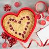 3Pcs Heart Shape Cake Pans 10 Inch Silicone Cake Molds BPA Free Cake Baking Tray Reusable Cake Baking Pans Nonstick Cheesecake