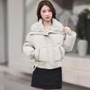 Winter new women's fashion fluffy lapel warm cotton-padded clothes, small cotton-padded clothes, foreign-style cotton-padded jackets