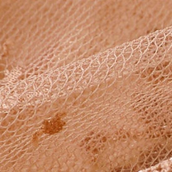 Damen-Unterhemd mit halbhohem Kragen, langen Ärmeln, transparentem Lochmuster-Mesh-Unterhemd, durchsichtigem Pullover-Top für den Alltag