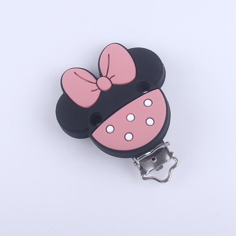 3Pcs Silicone Heart Shape Pacifier Clip DIY Baby Soother Nursing Dummy Holder Draft Teething Molar Toys Clips BPA Free