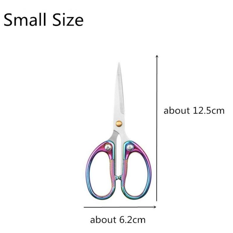 

Цветное титановое покрытие из нержавеющей стали, бытовые ножницы для бумаги, швейные ножницы для рукоделия, портной, ткань, сделай сам, инструмент S