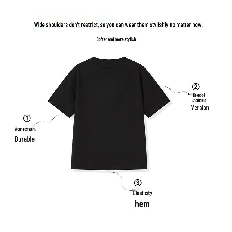 ASK JUNIOR 7A Antibacterial Kids' Pure Cotton Short Sleeve T-Shirt