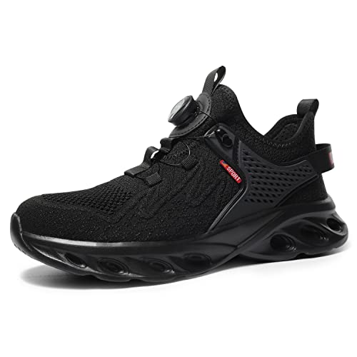 

PAFHL Safety Shoes, Work Shoes, Dial-Type, JSAA Class A Equivalent, Steel Toe Cap, Nail Protection, Unisex, Lightweight, Breathable, Safety Sneakers,