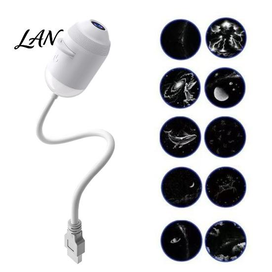 Decorative Lighting for Meditation 2 in 1 Star Projector Night Light, USB Aurora Moon Scene Lamp with Atmosphere Home Remote Control, 360 Degree