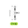 Non-Damaging T-Shaped Luminous Large Fish Swivel Hook Separator with 8-Shaped Rock Fishing Ring