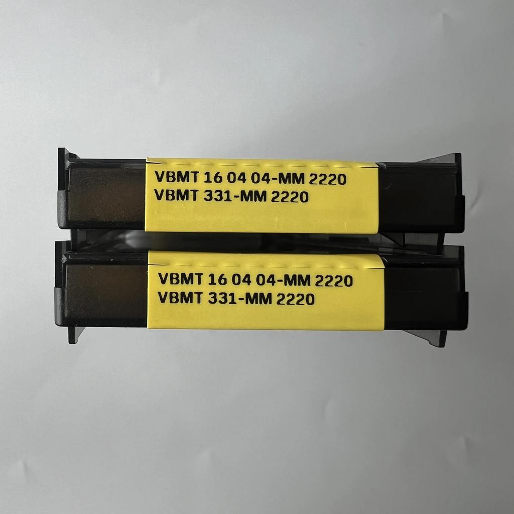Sandvik / VBMT160404-MM 2220 / Industrial Indexable Carbide Inserts 10 Pcs
