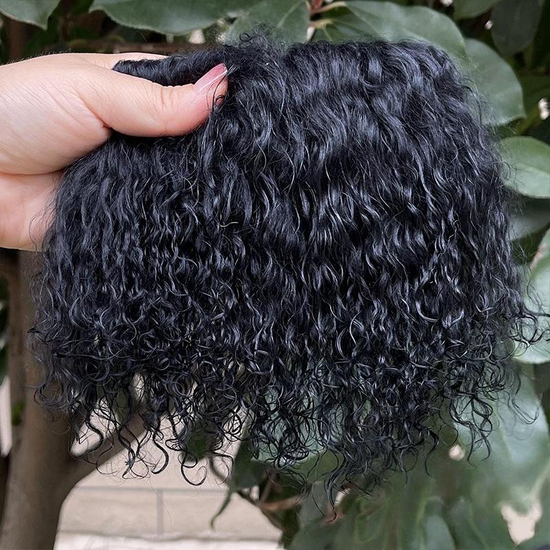 1 Adet Bebek Aksesuarları Moğol Kürk Koyun Derisi Yün Uzantıları Kıvırcık Doku Saç Sırası Kıvırcık Saç Uzantıları Sd Blyth Peruklar Saç