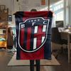 Coperta in Flanella con Motivo Bologna FC 1909, Alta Qualità, Confortevole per Tutte le Stagioni, Decorazione per la Casa, Calore e Comfort, Perfetta per Regali.