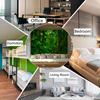 2D Exotic Jungle Tapestry Tropical Forest with Mossy Trees Wall Background Cloth