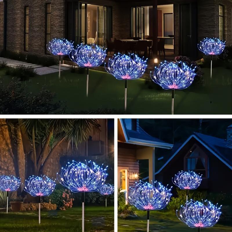 300/420 LED Outdoor Solar Garden Light, Upgraded Fireworks Light, 8 Lighting Modes,outdoor Decoration On Garden Terraces,Halloween,Christmas
