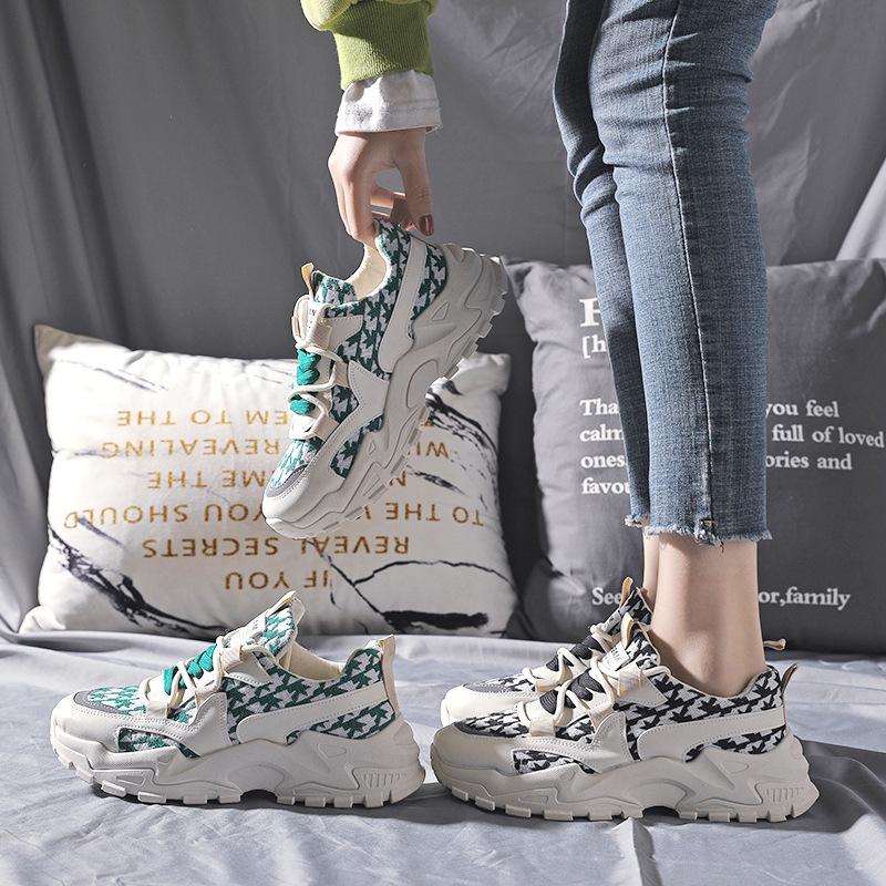 Daddy Shoes Girl 2025 New Spring and Autumn Platform Trend Student Sneakers Casual Little White Shoes Women's Trend