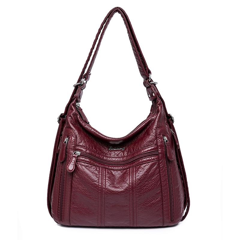 2023 große Kapazität Frauen Handtasche Damen Pu Leder Umhängetasche Weibliche Multifunktions Tote Schulter Taschen Rosa Sac EIN Haupt Femme