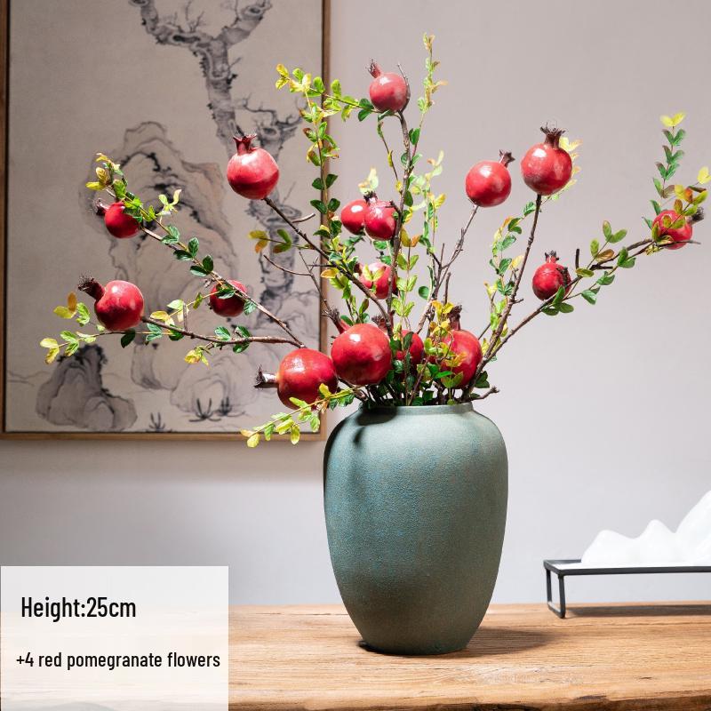 Zen Tabletop Vase for Living Room or Entrance - Ideal for Dried Flower Arrangements