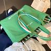 Casual Canvas Bag Korean Lazy Style Handbag 2025 New Large-capacity Tote Bag Fashionable Double-sided Shoulder Bag