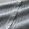 Pure Cashmere Women's V-Neck Cardigan with Elegant Hollow Diamond Pattern for Autumn/Winter