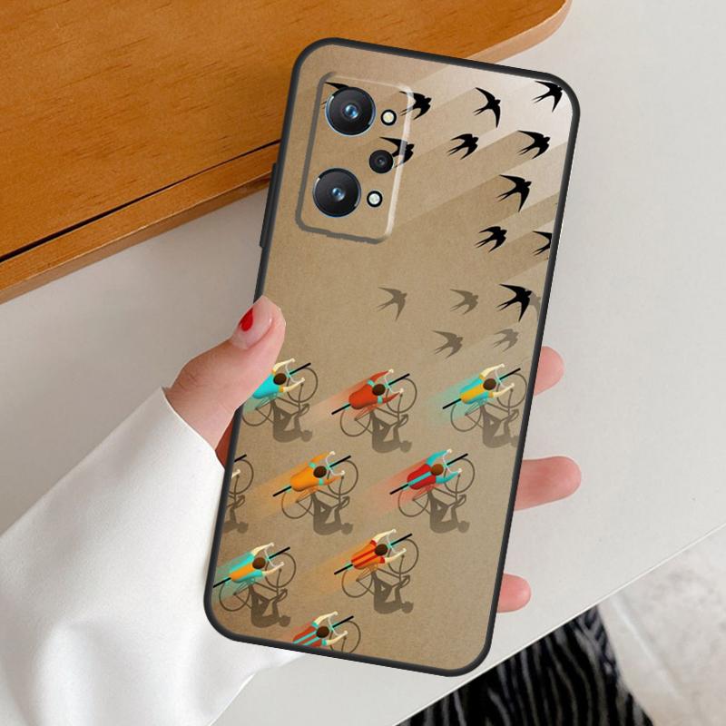 Ride Mountain Bike Bicycle Art For Realme 15 Pro GT7 GT6 10 11 12 13 14 Pro Plus C67 C63 C61 C55 C51 C53 C35 C75 C65 Case