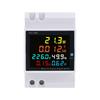 D52-2066 Digital Display 6IN1 Din Rail AC Monitor Voltage Current Power Factor Active KWH Electric Energy Frequency Meter
