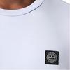 STONE ISLAND Ss25 Gładki Ścieg Naszywka z Logo Wygodny Dopasowany Okrągły Dekolt Prać Bawełna Jednolity Kolor Krótki Rękaw T-shirt Męski T-shirt K1S1521000-39S0013-V0088