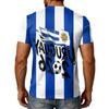 Men's Neck Short Sleeve Shirt Graphic Print Casual Summer Top
