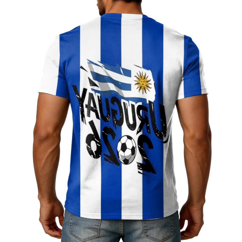 Men's Neck Short Sleeve Shirt Graphic Print Casual Summer Top