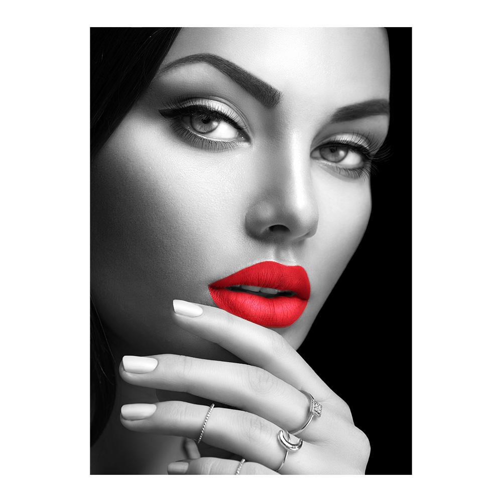 

Красные губы женщина холст картины постеры и печать настенная живопись картина для гостиной домашний декор 20x30cm