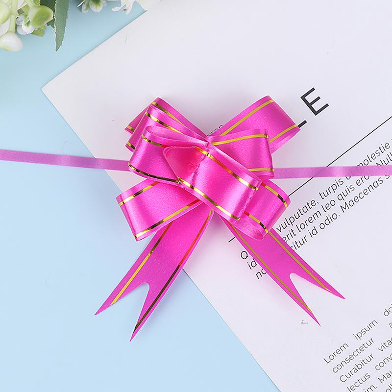 20 Pcs Ribbon Pull Bows Gift Knot Ribbon Wedding Gift Decoration Gift Wrapping Bows Packing Car Decor
