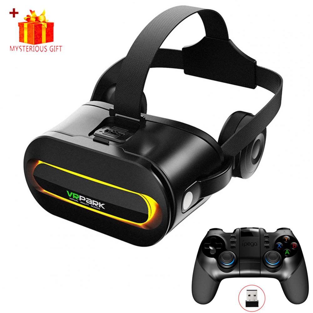 Óculos de Realidade Virtual VR Viar 3D Headset Dispositivos Bluetooth Capacete Lentes Óculos Smart Smartphone Telefone Fones de Ouvido Jogo Mobile