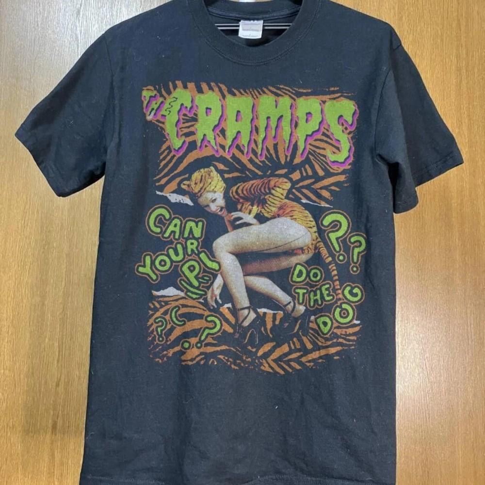 The Cramps Can Your Pussy Do The Dog short sleeve classic black shirt S5XL S