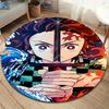 Tappeto Rotondo Demon Slayer Tappeto Tappeto Per Soggiorno Camera Da Letto Divano Sala Giochi Decorazione Tappetino Antiscivolo