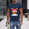 Christmas T-Shirts 3d Funny Santa Claus Print Oversized Tops Tees Mens Shirts Summer Holiday Casual O-Neck Male Harajuku Clothes