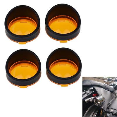 4 Stück Blinkergläserabdeckung für Harley Dyna Softail Sportster Road King