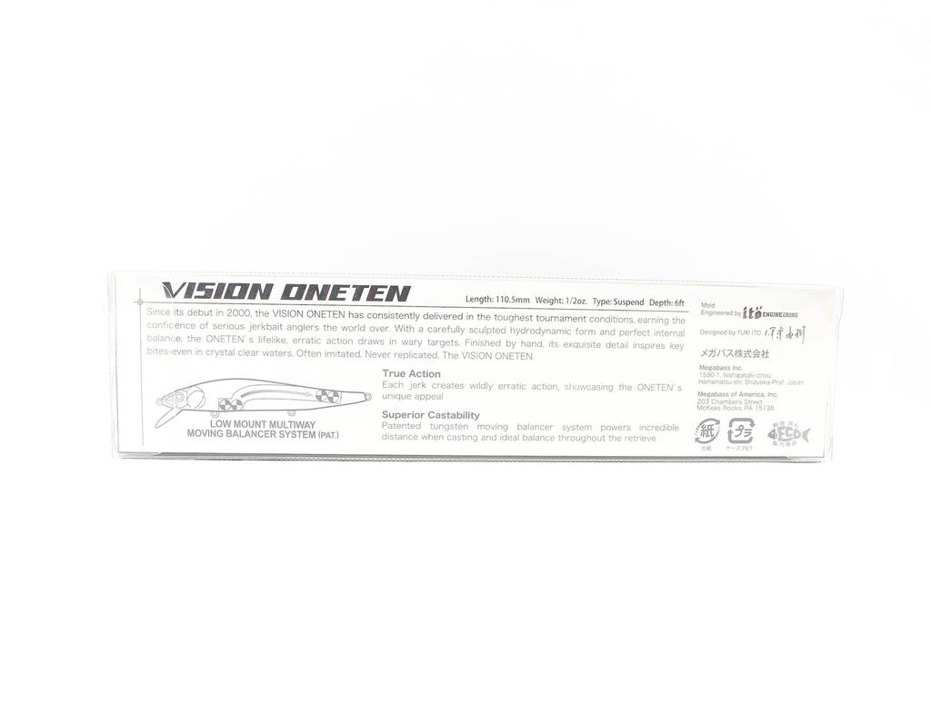 Megabass Vision 110 Oneten Yavaş Yüzen Yem Blueback Oikawa (8363)