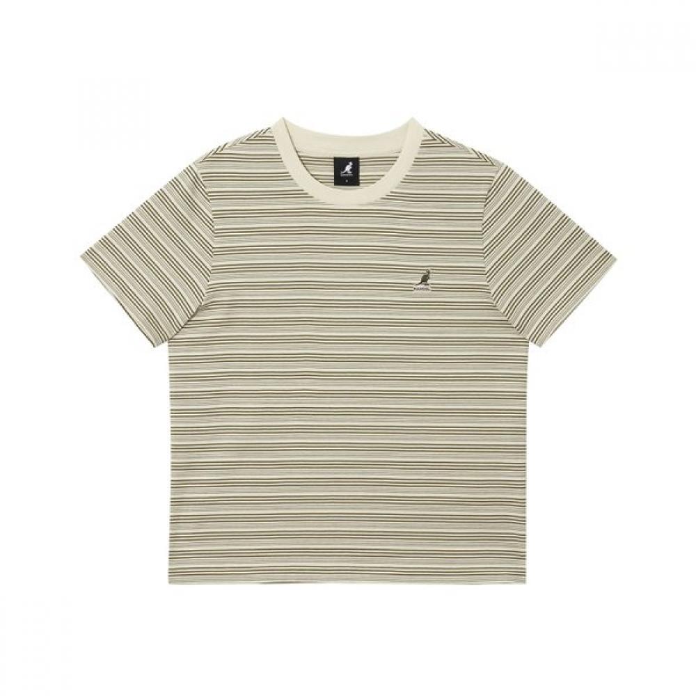 

Kangol Womens Finesse STripe T shirT Khaki 2847 LA