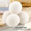 Balls of Natural Wool, Reduce Static Electricity and Drying Time, Eco-Friendly, Diameter 6 Cm, Set of 6 Pieces, Made of Wool Fibre, Non-Toxic,