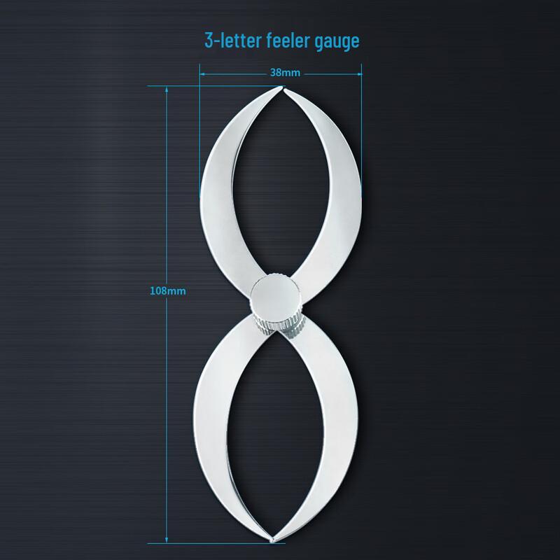 Stainless Steel High-Precision Gap and Thickness Gauge CN plug (adapter included)