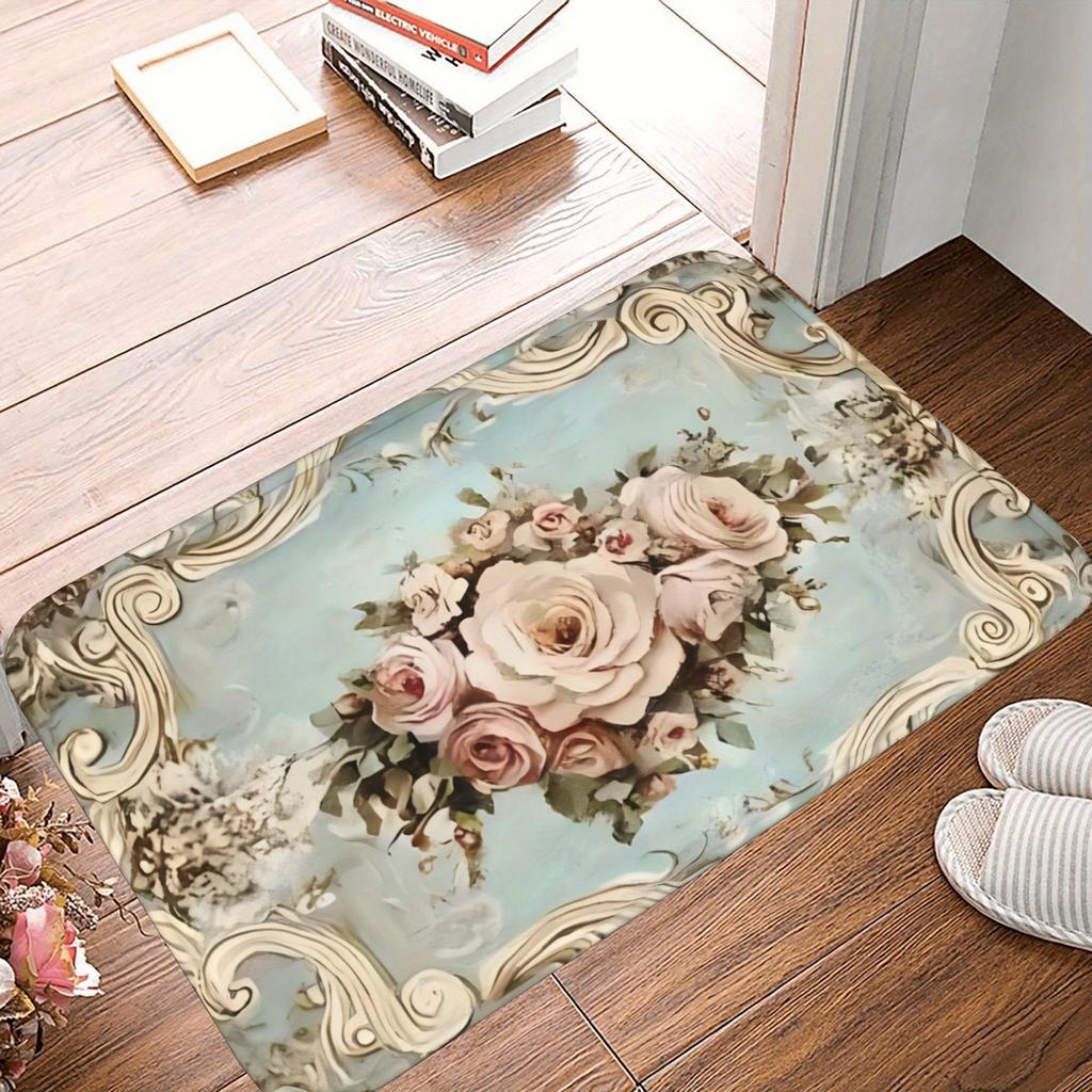 1PC Fantasy Forest Kitchen Rug Non-Slip Door Mat Pop Design Bathroom Rug Bath Mat Carpet for Home Sink Laundry Decoreeree