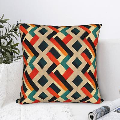 Abstract Geometric Pattern Pillowcases Cute Funny Pillow Case For Chair Sofa Home Decor Comfy Pillow Cover