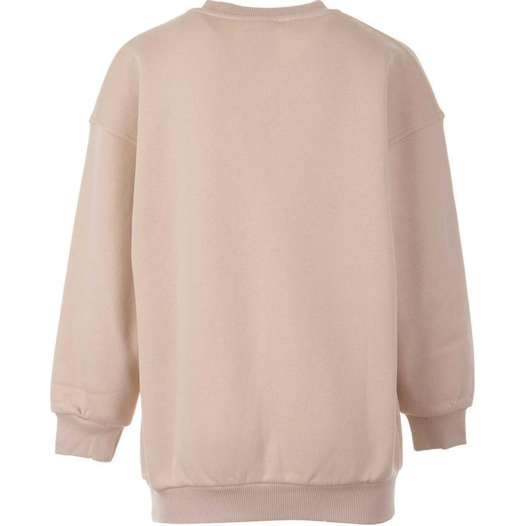 Nike Sportbekleidung Club Fleece Logo Bestickt Rundhals Locker Geschnitten Kinder Oberteile Khaki FD2923126