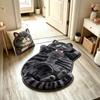Cute Cartoon Lazy Cat-Shaped Rug Fun Creative Home Decor For Bedroom Beside Floor Mat Entrance Bathroom Washable Soft Carpet
