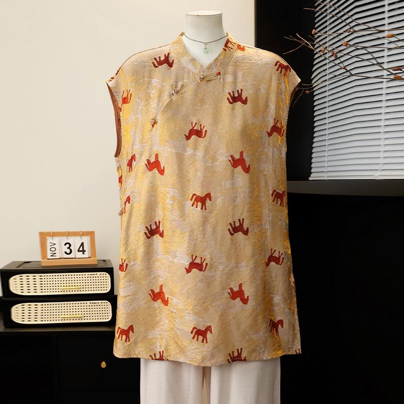 

Elegant Chiffon Blouse for Moms: Summer 2026 Collection - Stylish and Dignified for Middle-Aged and Elderly Women XL [Under 105 jin]