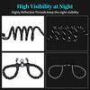 Neue Doppelkopf-Haustier-Schleppleine Eins Ziehen Zwei Nachtreflexion Anti-Verwicklung Elastisches Nylon Spaziergang Hund Leine Zubehör