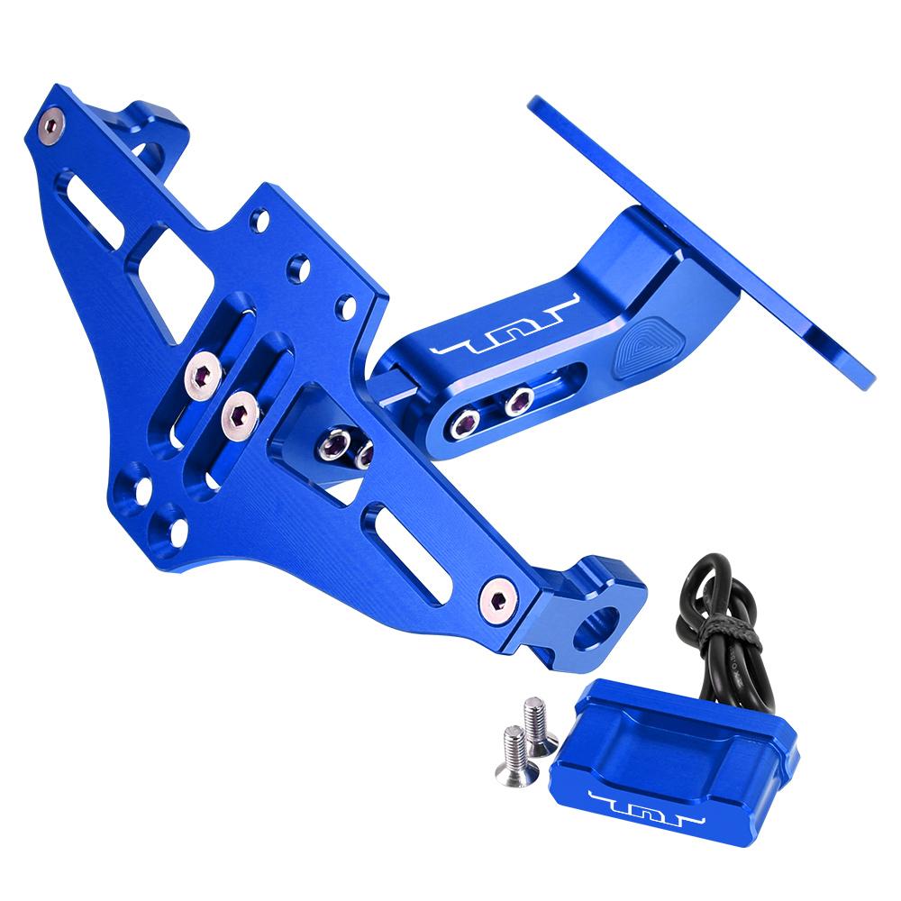 For BENELLI TNT BN 125 250 TRK 502 200 BJ250 BJ500 TNT125 250 300 600 Motorcycle License Plate Holder Frame Bracket LED Light