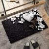 VIKAMA Minimalist Butterfly Quick Drying Anti-Slip Floor Mat for Bathroom Entrance - Non-Slip Carpet Mat